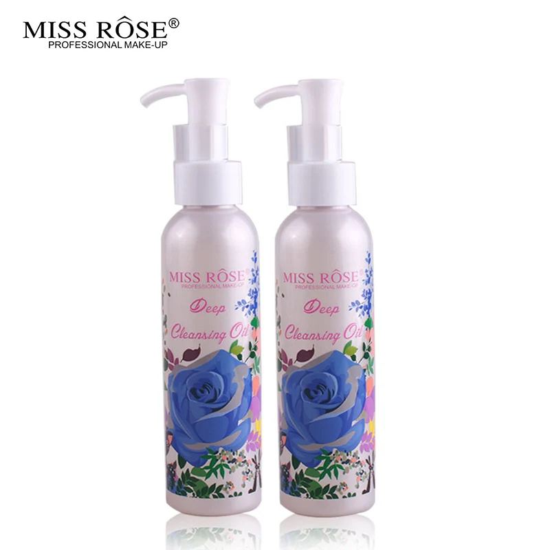 Miss Rose Makeup Remover Cosmetics Face Cleansing Oil 120ML Liquid Deep Cleansing Lotion Shrink Pores Lip Eye Clean Facial Carez1