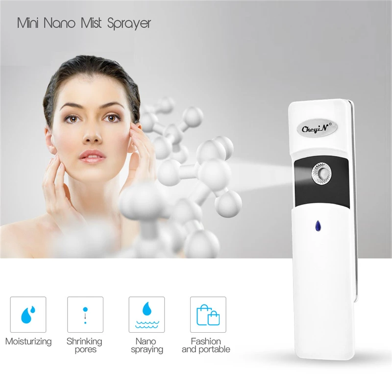 

Mini Portable Nano Handy Mist Face Sprayer USB Rechargeable Water Spray Facial Hair Steamer Cold Steaming Hydrating Skin Care 35