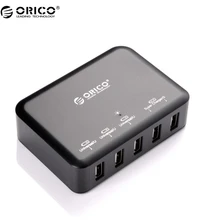 ORICO DCAP-5S 5 Port High Speed Desktop Smart USB Charger For Iphone/Ipad/Samsung – Black