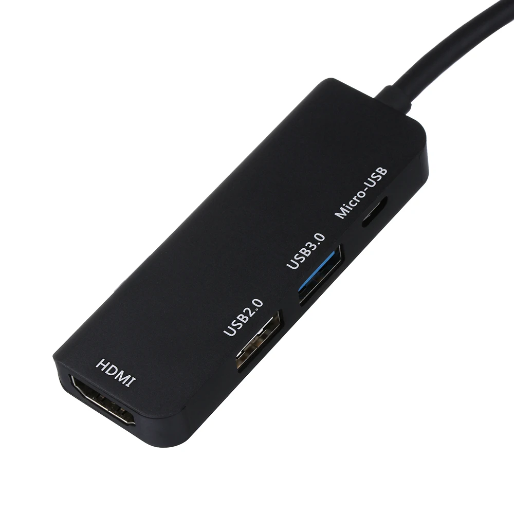 4 порта сплиттер адаптер USB C концентратор Tpye-C к Micro USB 3,0 2,0 HDMI Thunderbolt Для MacBook Pro samsung huawei Xiaomi