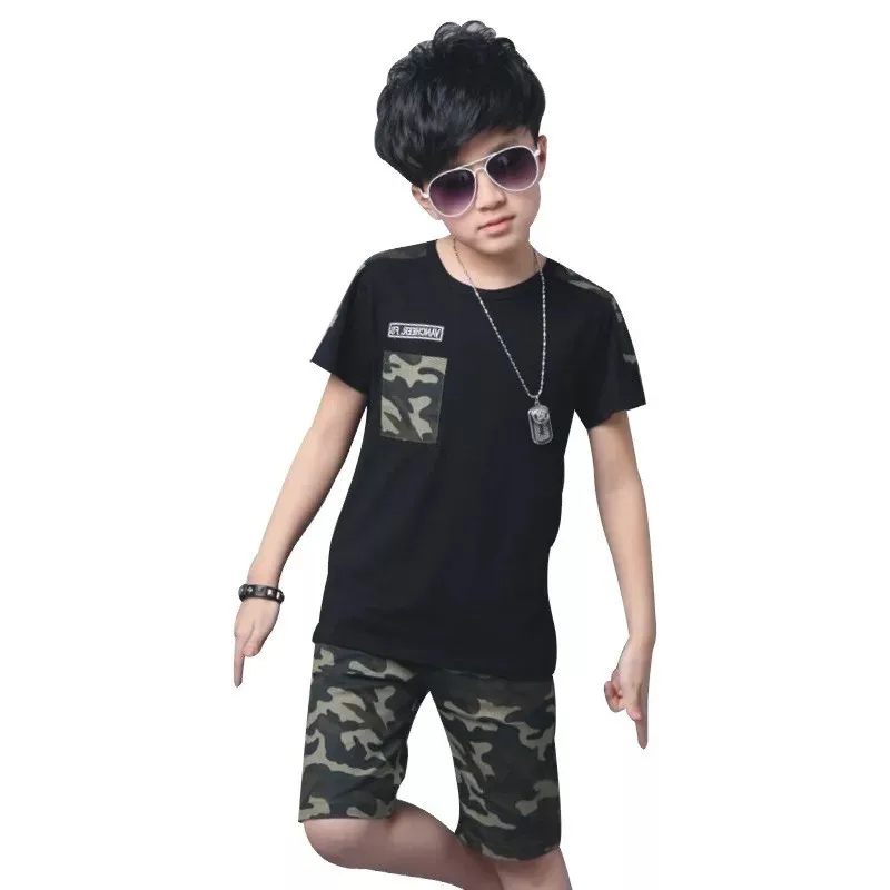 

Summer Tops Tee + Pants Girls Suits Children Clothing Sets Boys Clothes T Shirt Boy Set Toddler Baby Tracksuit Kid Clothes