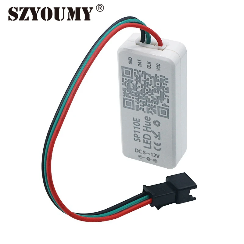 

SZYOUMY SP1 10E Smart WIFI LED Controller For Pixel Dream Color IC LED Strip Light WS2812B 1903 DC 5V-12V 20PCS A Lot