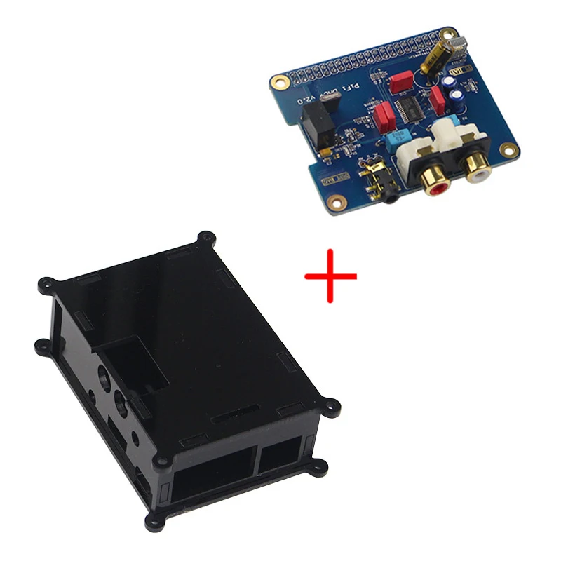 

Raspberry pi 3 Model B plus Digital Sound Card HIFI DAC Audio Sound Card with I2S Interface Acrylic Case for Raspberry Pi 3