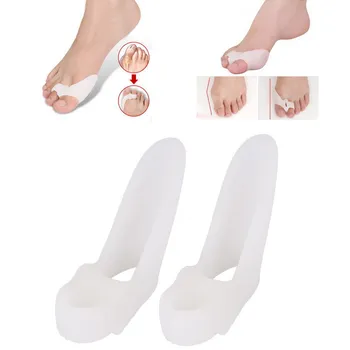 

1 Pair Silicone Hallux Valgus Correction Foot Care Tool Gel Bunion Protector Toe Separators Straightener Spreader Correctors