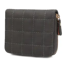 THINKTHENDO новый для женщин кожа двойного сложения кошелек на молнии сцепления держатель для карт леди сумочка