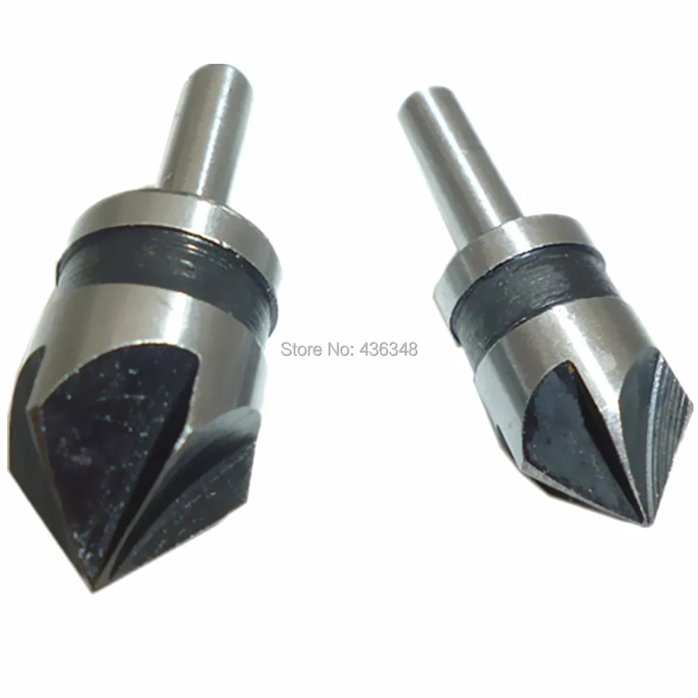 2pcs 1/2" 5/8" 5 Flute Countersink Drill Bit 82 Degree