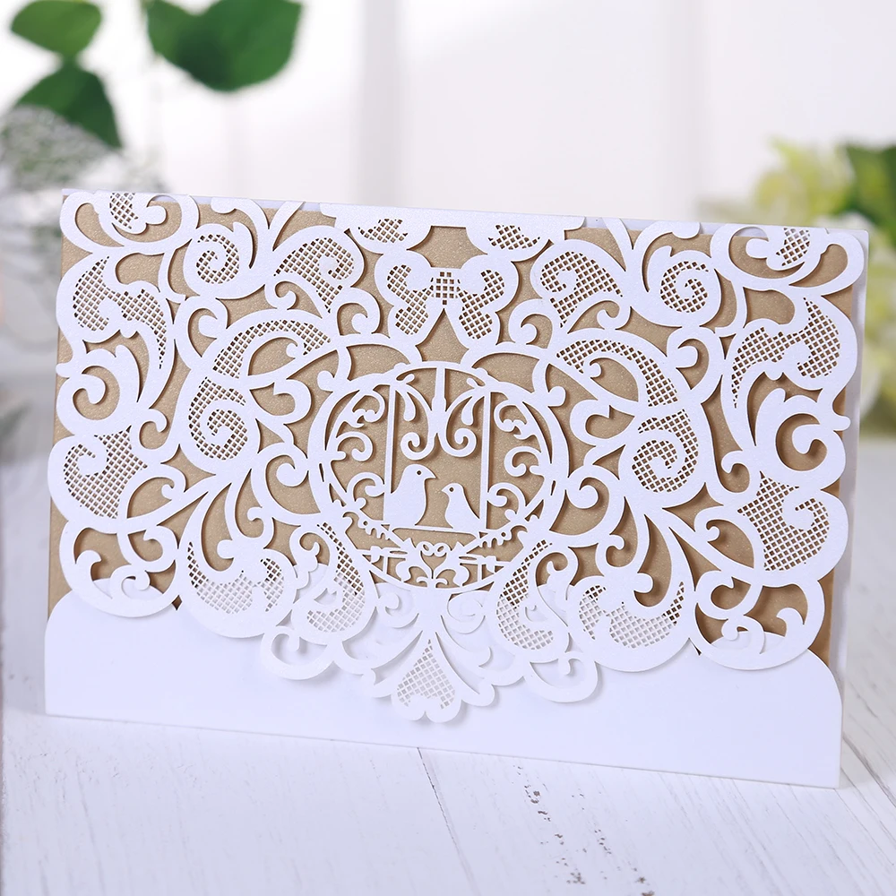 

Eleva lovely bird decoration hollow out wedding table cards ,mr mrs wedding invitation elegant card,name card wedding cartoon