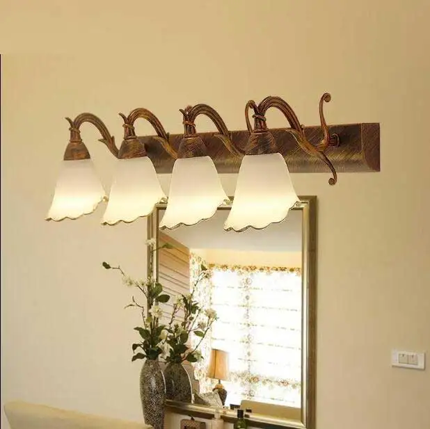 Klassische 2/3/4 köpfe FÜHRTE spiegel wand lampen badezimmerlampe ... Klassische 2/3/4 köpfe FÜHRTE spiegel wand lampen badezimmerlampe ...