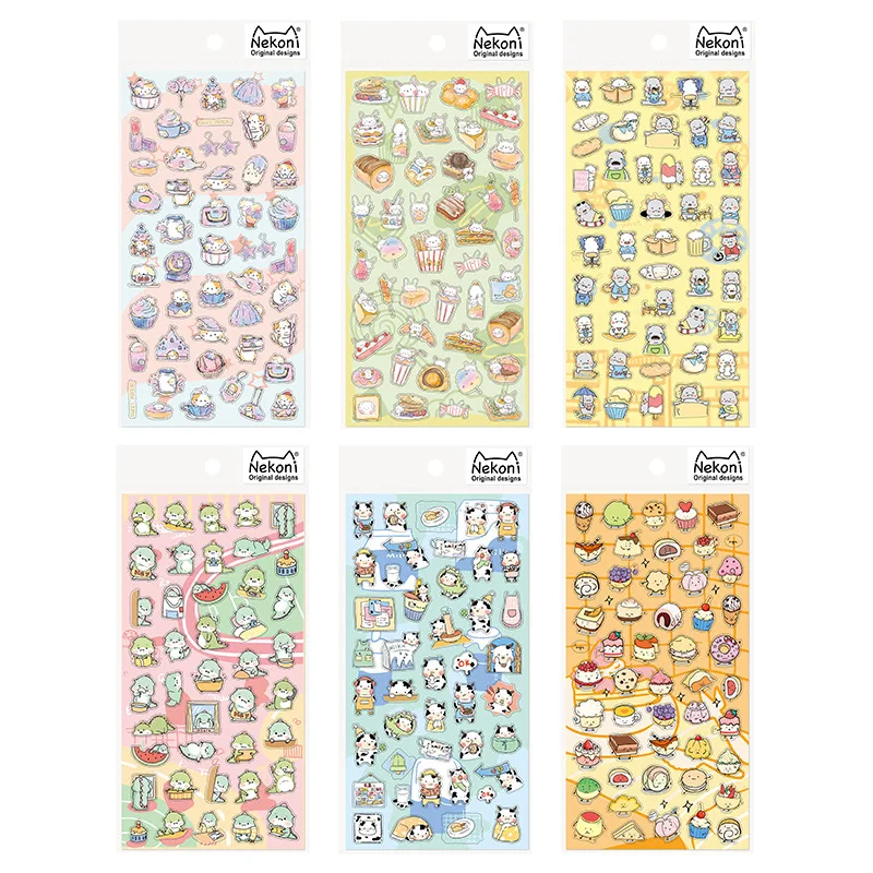 

1Pcs Kawaii Stationery Stickers Little cute animalDiary Decorative Mobile Stickers Scrapbooking DIY Craft Stickers