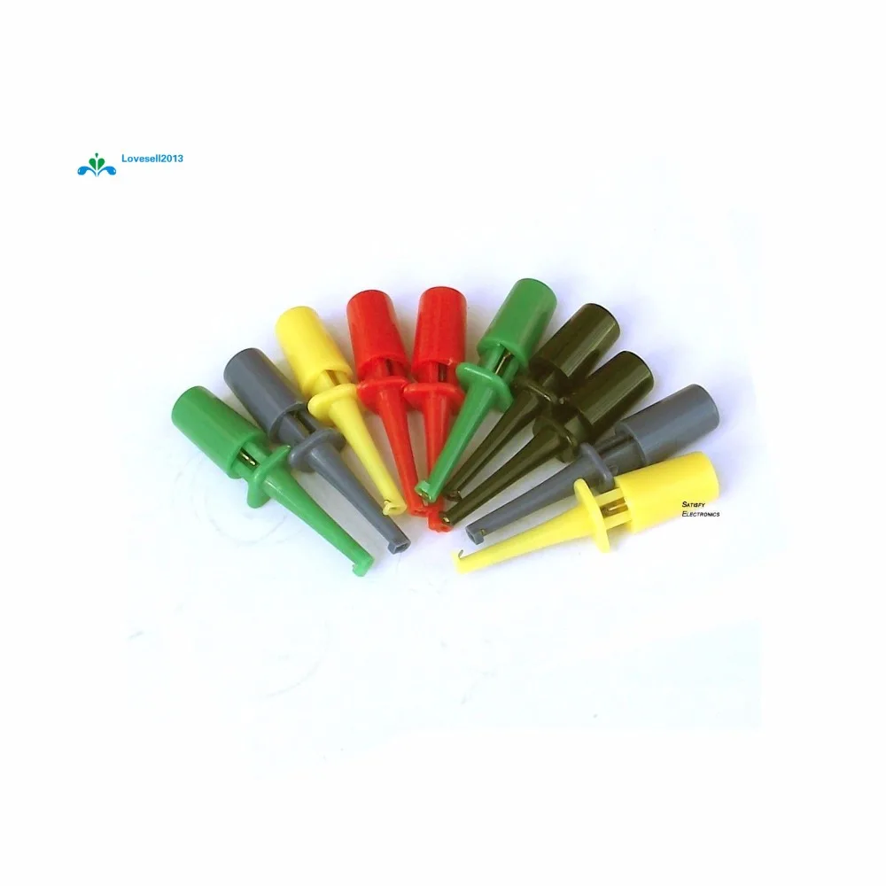 

10pcs Large Size Round Single Hook Clip Test Probe for Electronic Testing
