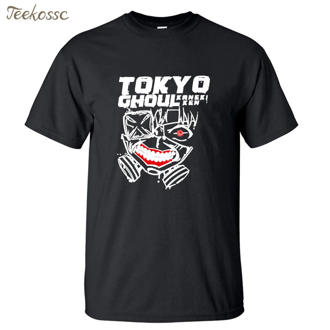 Japan Anime Tokyo Ghoul Kaneki Ken Men T Shirts 2018 Summer Top T-Shirt 100% Cotton Tshirt Round Neck Harajuku Streetwear |