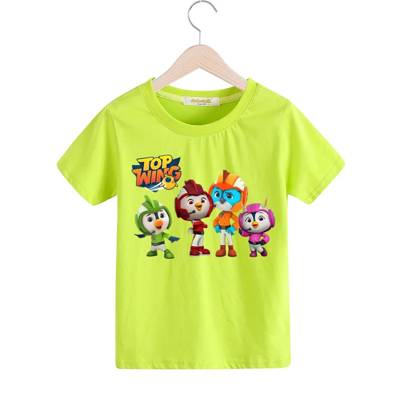 Boys Girls Top Wing Cartoon T-shirts Costume Children Summer Clothing Baby 100%Cotton T Shirts Kids Tee Top Child Tshirts TX155 (3)