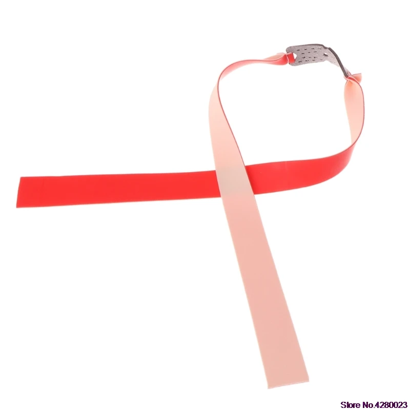 

2019 New 1Pc Powerful Elastic Bungee Flat Rubber Band Resilient Tube For Hunting Slingshot