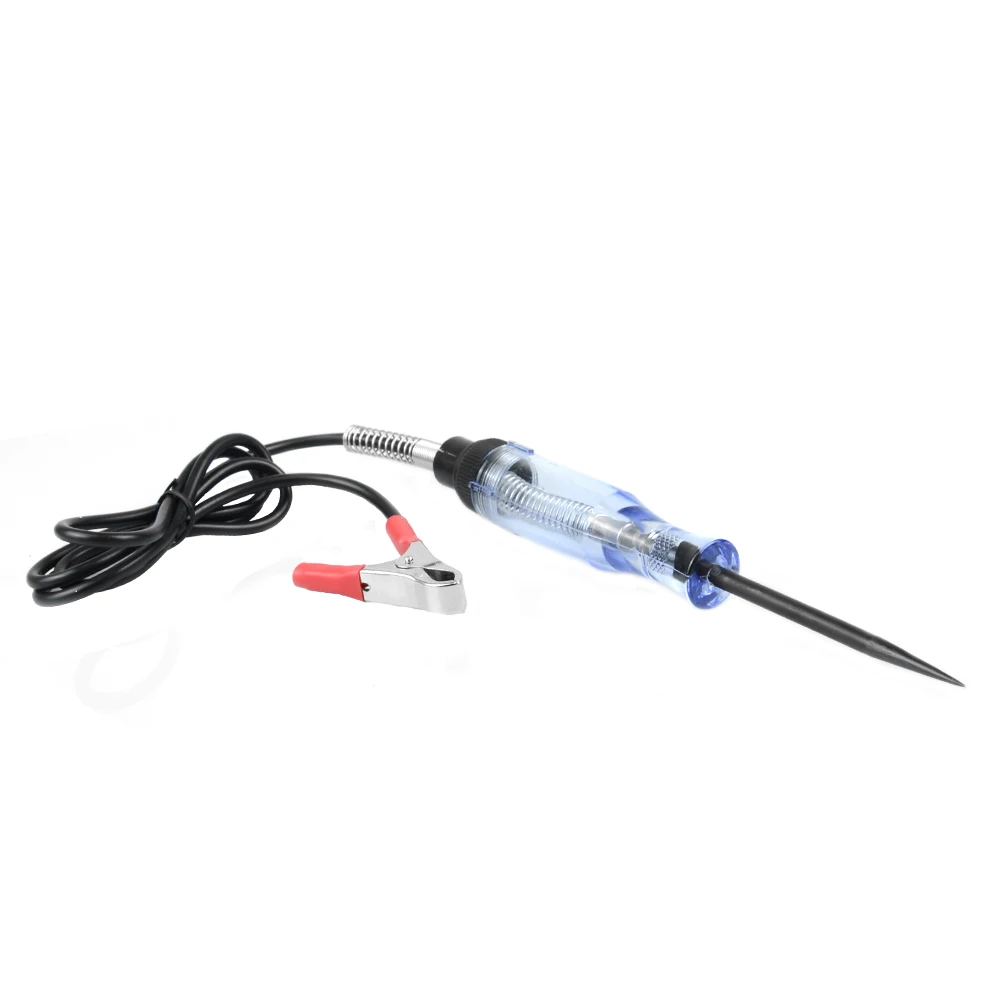 Auto 6V 12V 24V DC Car Truck Voltage Circuit Tester Car Test VoltMet Long Probe Pen Light Bulb Automobile Maintenance Tools voltage test pen
