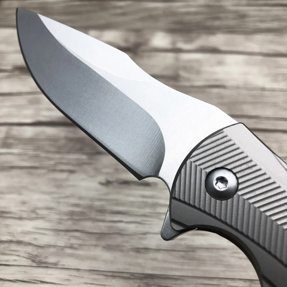 BJL Титан ручка 0606 CF Тактические складной охотничий нож ножи выживания для кемпинга уличный карманный нож CTS-XHP лезвие EDC инструменты