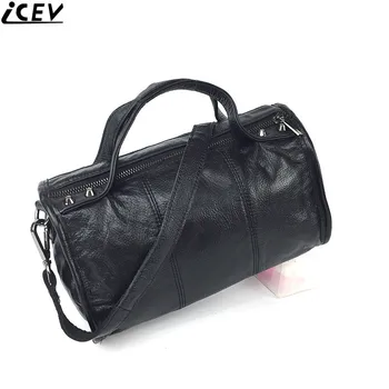 

ICEV new 2018 designer handbag high quality genuine leather boston bags handbags women famous brands shoulder clutch messenger