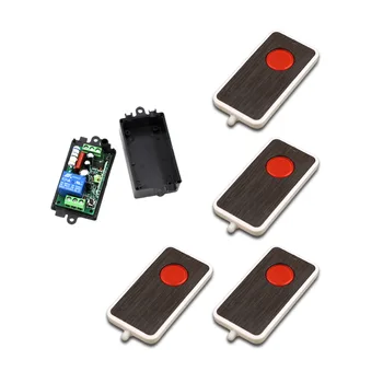 

220V RF wireless Remote Switch System Remote Control Switch Transmitter+ Receiver AC 110V 10A Relay 1CH 315MHz 433Mhz