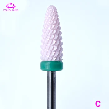 

Pink Ceramic Drill Bit For electric manicure machine accessories Nail Art Tools Electric Manicure Cutter Nail Files Foot Files