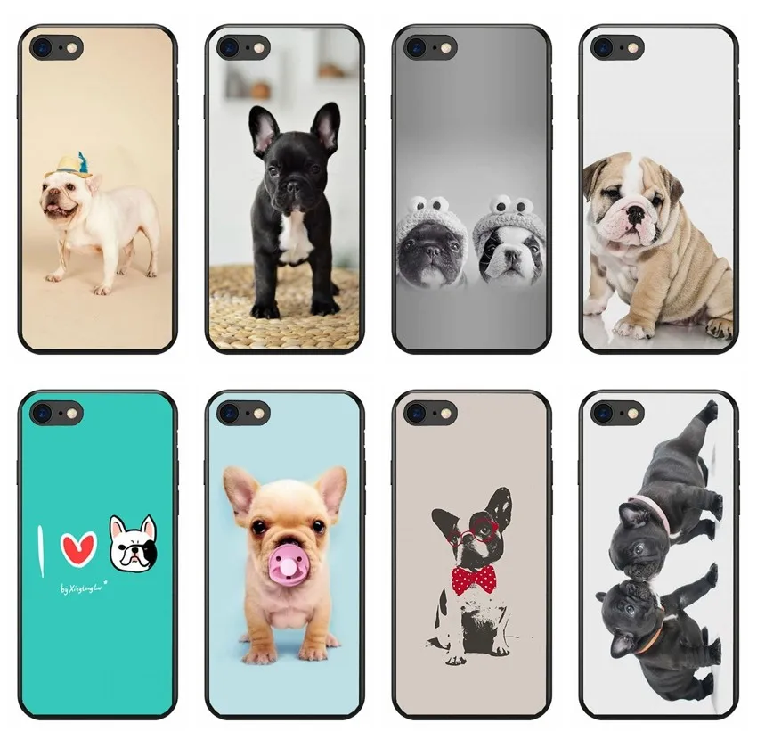 

Cute Puppy Pug French Bulldog soft Silicone phone case for iPhone 8 7 6 6S Plus X XS MAX XR 10 5S SE Coque Shell