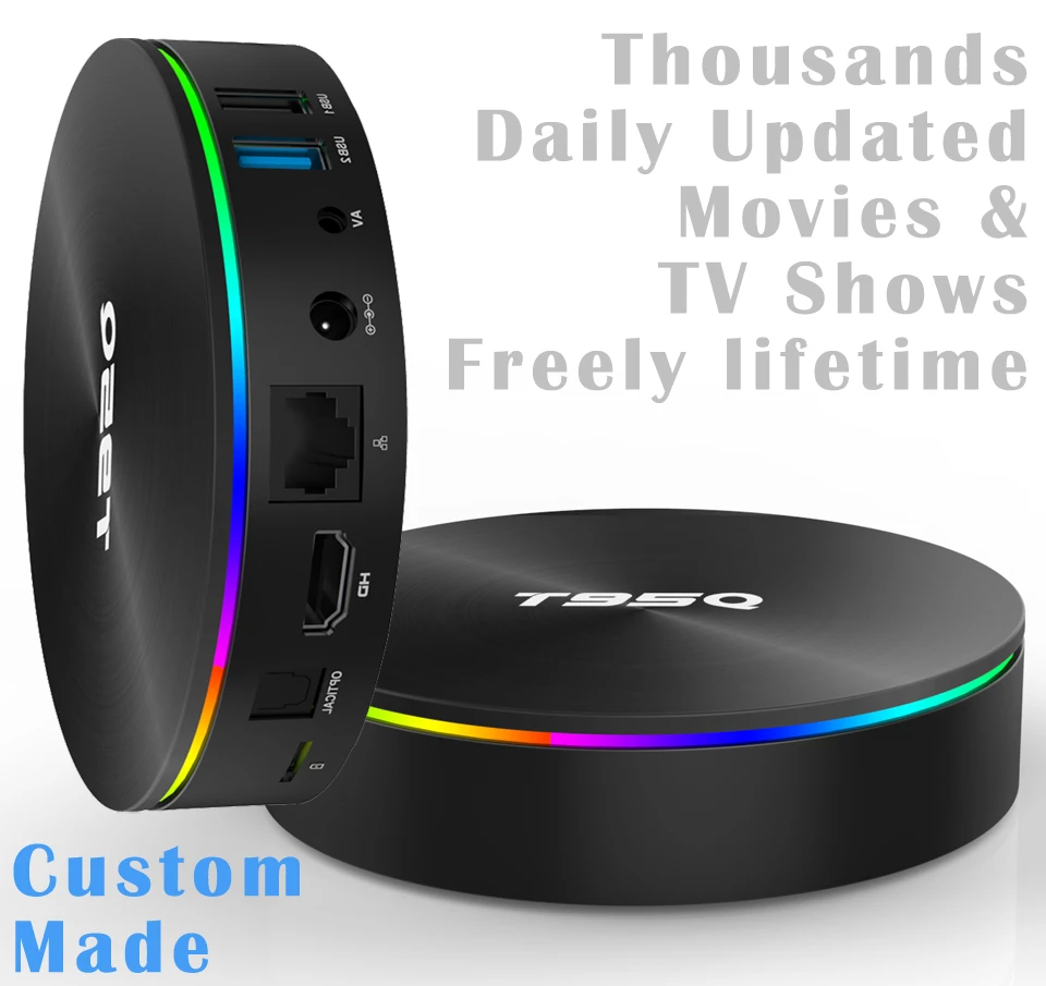 

Custom Made 5G Dual WIFI S905X2 A53 Quad core 4K Android TV Box Boxes 4GB Ram 32GB/64GB