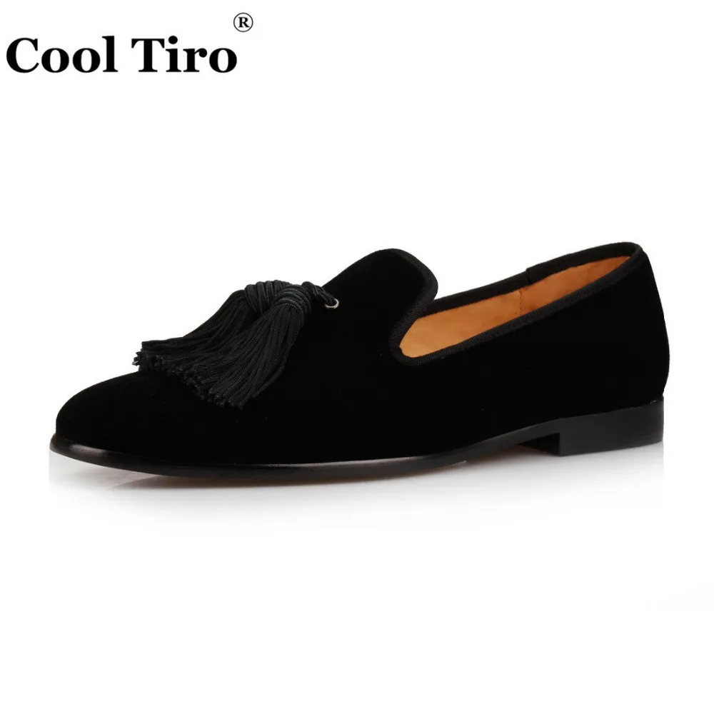 Tassel Men Loafers black velvet (10)