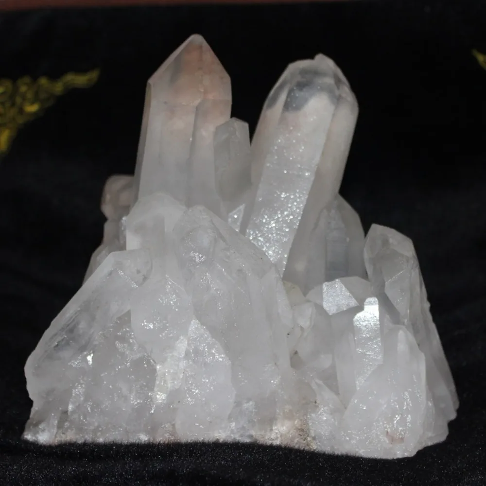 1.920kg natural white transparent quartz crystal cluster specimen quartz crystal natural stone
