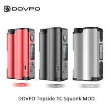 DOVPO TOPSIDE SQUONK 90 Вт коробка мод бокс мод для электронных сигарет вейп с верхним заполнением поддержка обновления прошивки