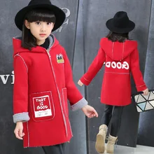 Girls Winter Coat New 2017 Fashion Baby Girls Wool blazer Coat Children Personalized Cartoon Pattern Windbreaker For 5-13 Years Girls Winter Coat New 2017 Fashion Baby Girls Wool blazer Coat Children Personalized Cartoon Pattern Windbreaker For 5-13 Years