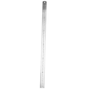 

Stainless Steel Double Side Measuring Straight Edge Ruler 60cm/24", Silver