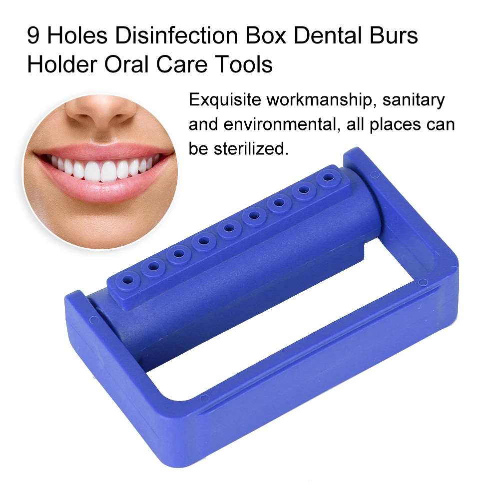 9 отверстий дезинфекционная коробка стоматологические боры автоклав уход за полостью рта инструменты подходят для стоматологической дезинфекции уход за полостью рта