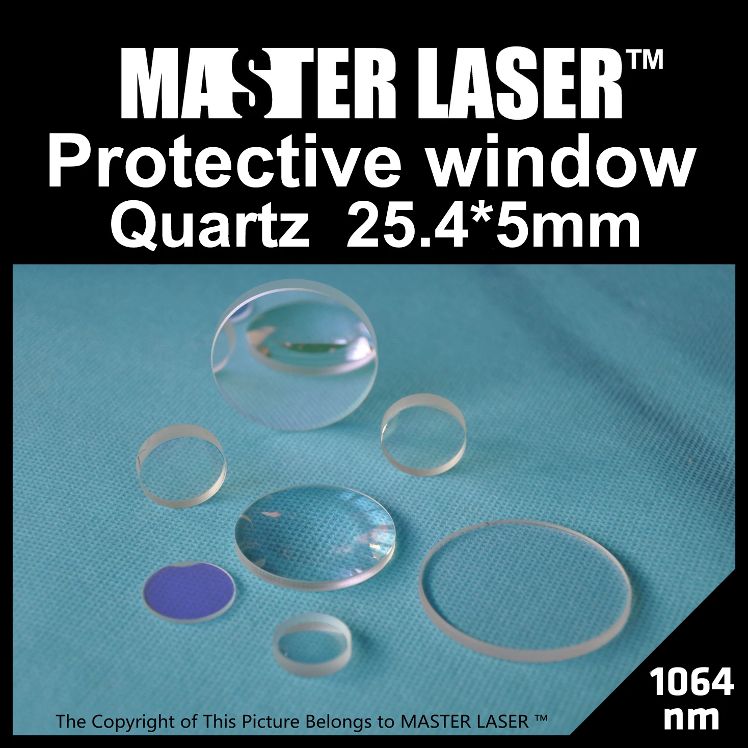 Защитное окно кварца 1064nm для лазерной гравировки|window machine|window protection |