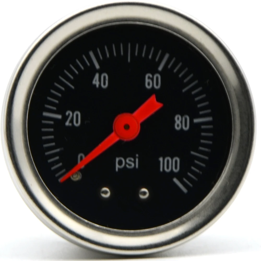 Универсальный регулятор давления топлива 0-100 Psi хромированный датчик топлива/масла