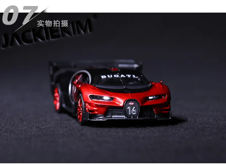 1:32 Масштаб Bugatti VISION GT Металлический Игрушечный сплав автомобиль Diecasts& игрушечный Транспорт модель автомобиля Миниатюрная модель автомобиля игрушки для детей Подарки