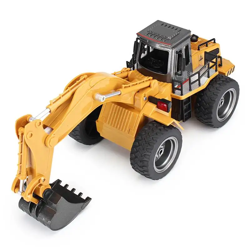 Huina 1530 1:18 RC 2 4G 6CH металлический экскаватор с дистанционным управлением Грузовик