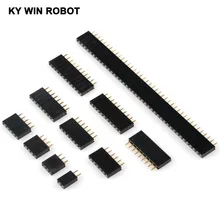 10 шт. 2,54 мм 2/3/4/5/6/7/8/9/10/11/12/13/14/15/16/20/25/30/ 40 Pin Stright Female двухрядный штыревой соединитель печатной платы