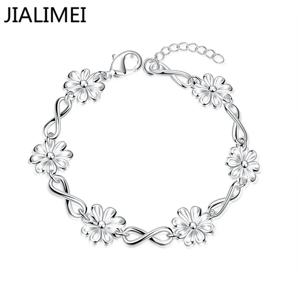 

Hot!Free Shipping wholesale 925 Silver jewelry charms bracelet 925 Silver bracelet.crystal bracelet H475