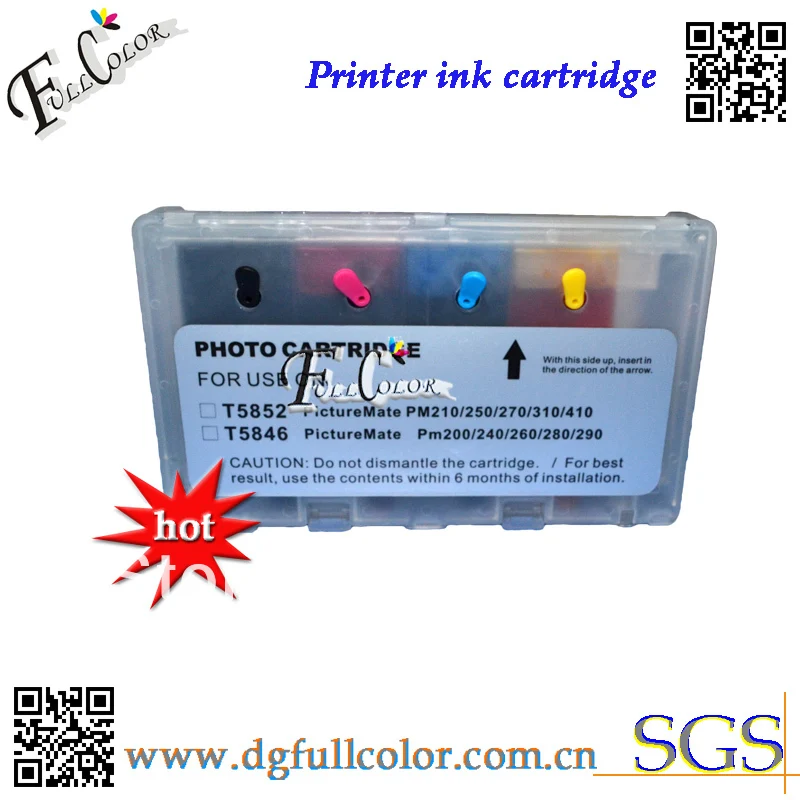 free shipping Refill ink cartridge T5846 ARC for EPSON PictureMate