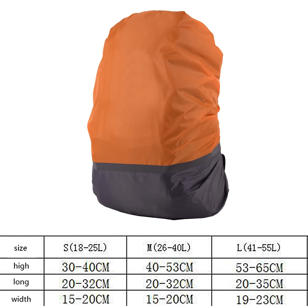 Рюкзак дождевик 18-25L светоотражающий водонепроницаемый чехол для Сумки Открытый Отдых Путешествия непромокаемые пылезащитные Чехлы для рюкзаков