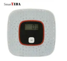 SmartYIBA 20 pçs/lote LCD CO Monóxido De Carbono CO Detector de Gás Aviso Alarme Sensor Fotoelétrico CO Detector Alarme de Gás CO