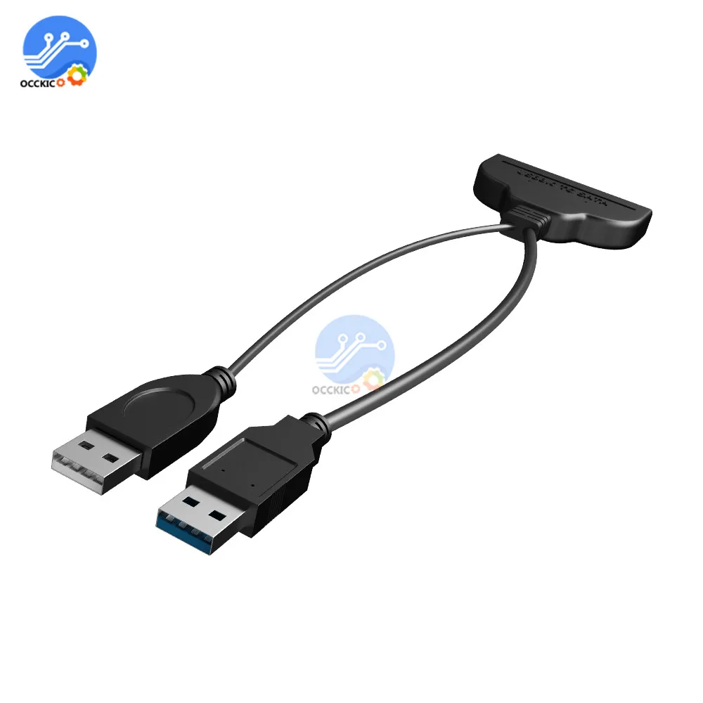 USB 3,0/USB 2,0 на SATA 22 Pin кабель для передачи данных адаптер до 5 Гбит/с Поддержка 2,5 дюймов внешний HDD SSD жесткий диск 22 Pin Data C