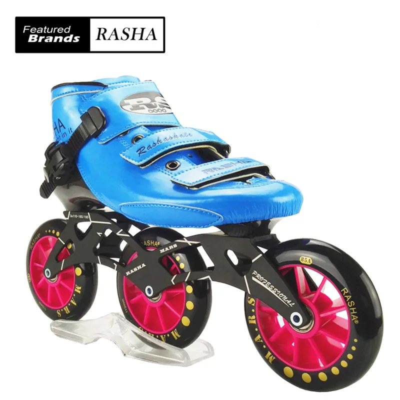 Prix pour RASHA MARS vitesse inline chaussures de patinage BLEU patins à roulettes inline vitesse patins 3 110mm roues inline skate chaussures Prix pour RASHA MARS vitesse inline chaussures de patinage BLEU patins à roulettes inline vitesse patins 3 110mm roues inline skate chaussures