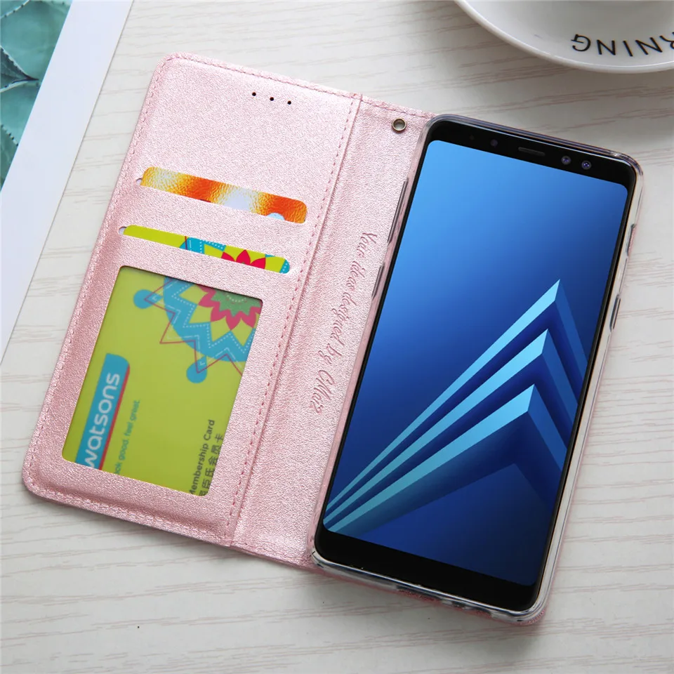 Чехол для samsung galaxy s9 Galaxy plus чехол кошелек роскошный из шелковой кожи с кристаллами