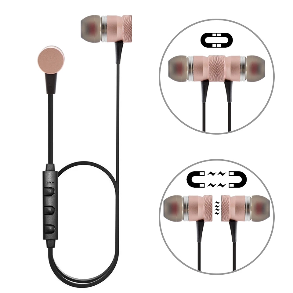 Moreblue B98 Спортивные наушники Bluetooth магнитного металла Беспроводной Super Bass стерео