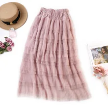 3 Цвета ; весна г.; Новое поступление; милая многослойная юбка принцессы феи; плиссированная юбка с высокой талией; одежда