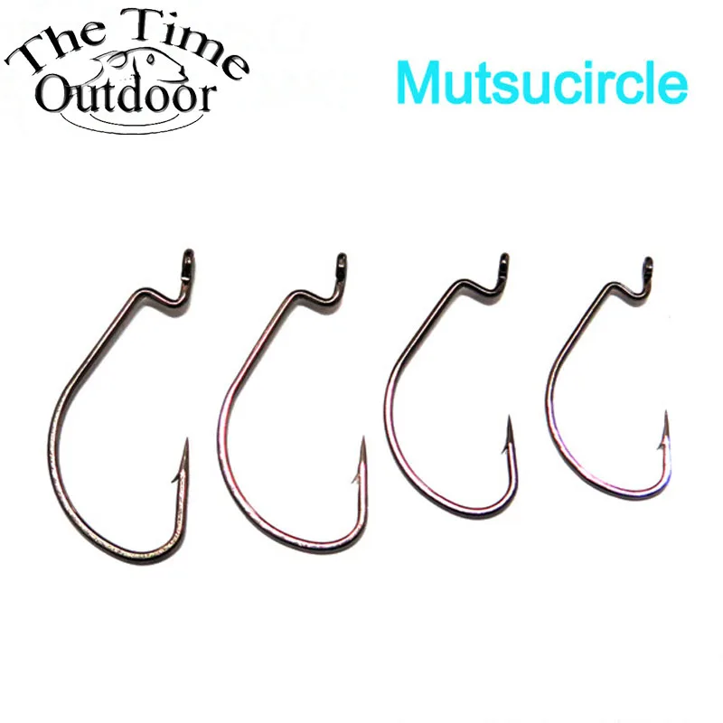 100 Pcs /lot Carbon Steel Fishing Hooks Lead Hook Worm Maggot Grub Fish