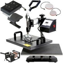 combo 6 in 1 multifunction heat press machine price with plate size: 15x 20cm