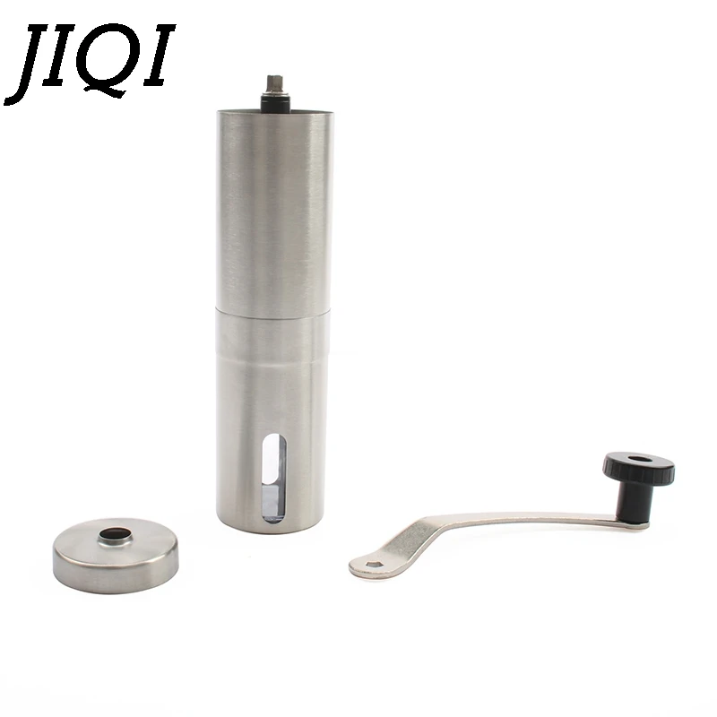 JIQI руководство Кофе Girnder с керамическими жерновами Кусачка Maker 304 Нержавеющая сталь рукоятка кофемолка машина дробилка