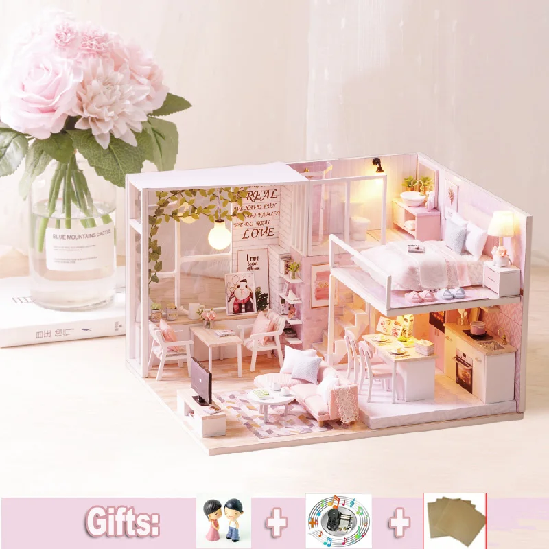 pink doll house