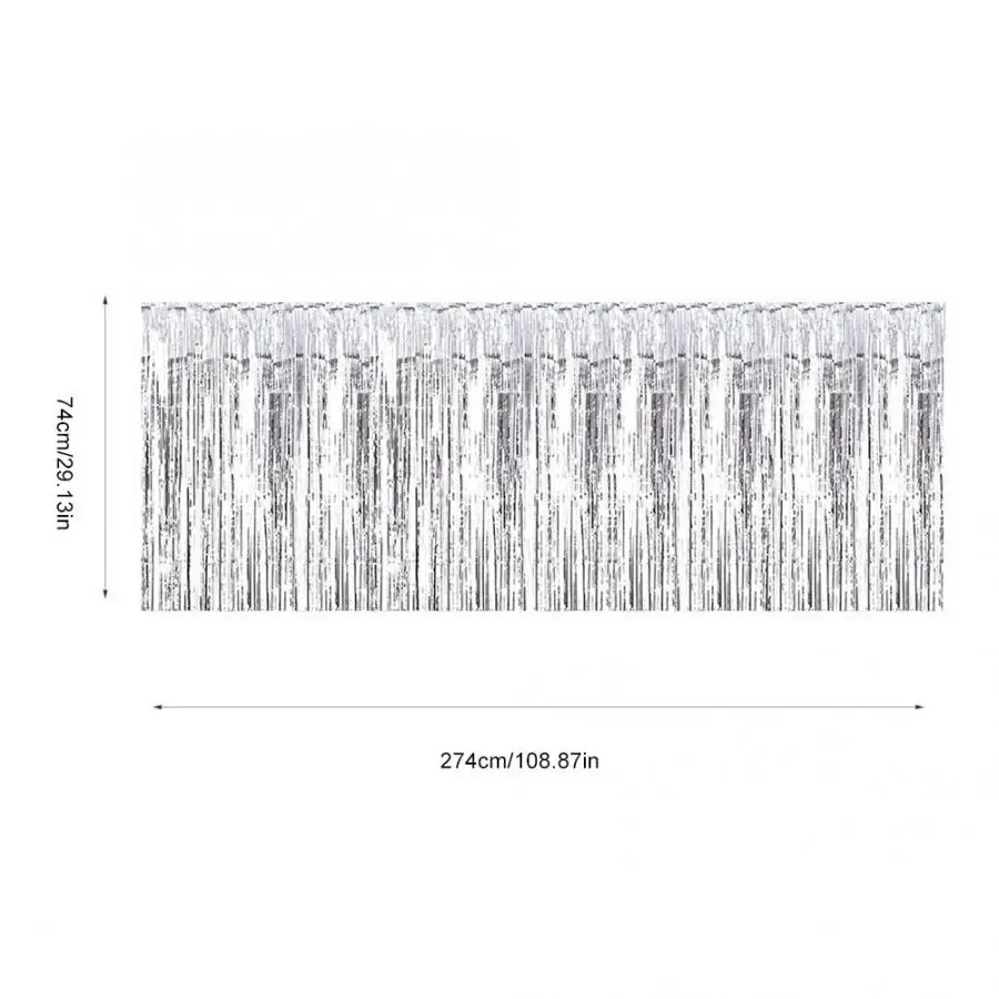 Декоративная юбка для стола с кисточками, прямоугольная круглая юбка для стола на день рождения, свадьбу, вечеринку - Цвет: Серебристый