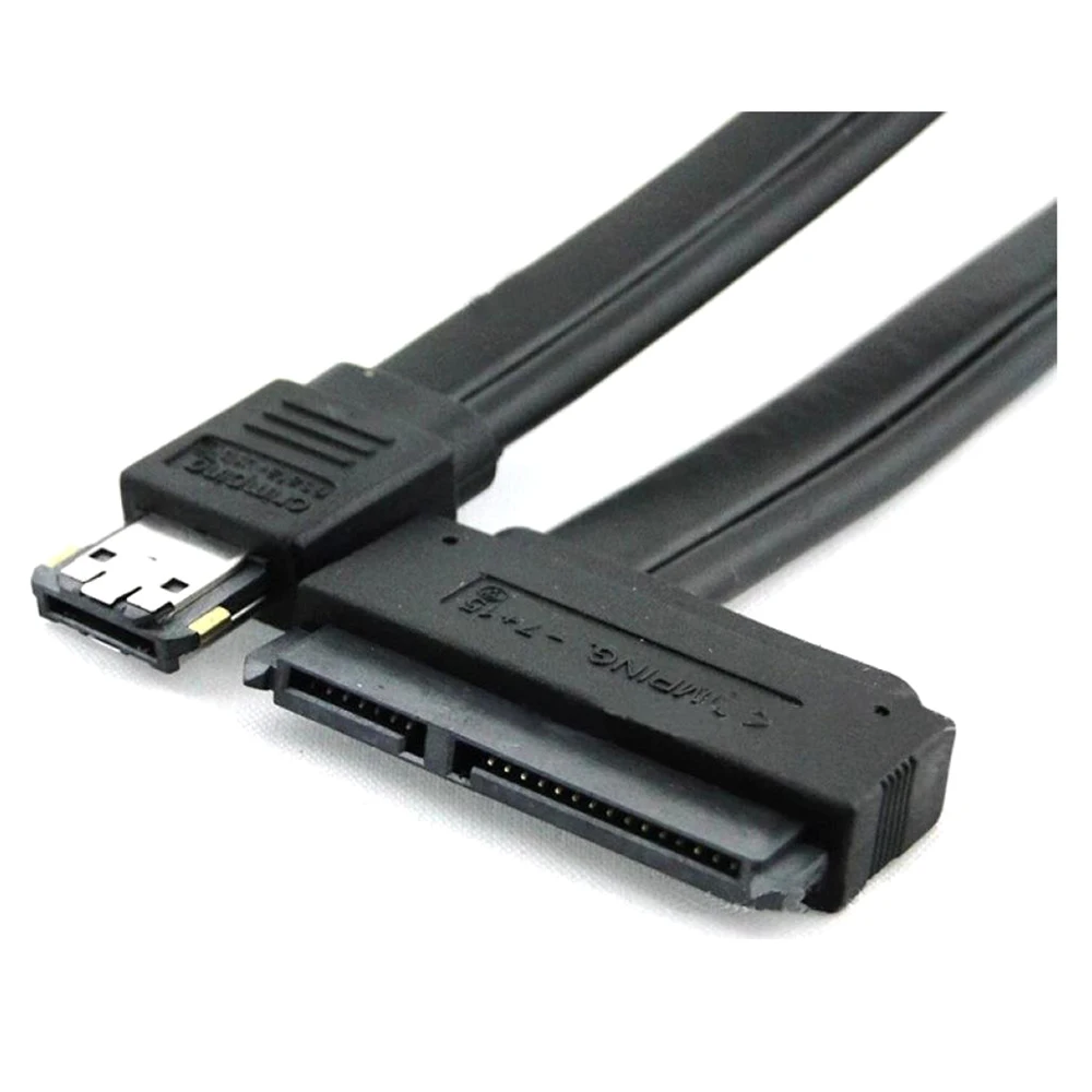 

12V 0,5 m SATA 22 pin madre turno Poder eSATA USB 2 in 1 cable de datos